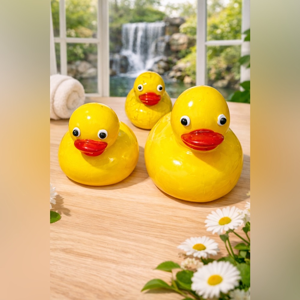 Glass Rubber Duck Novelty Set - Picture 2 of 8